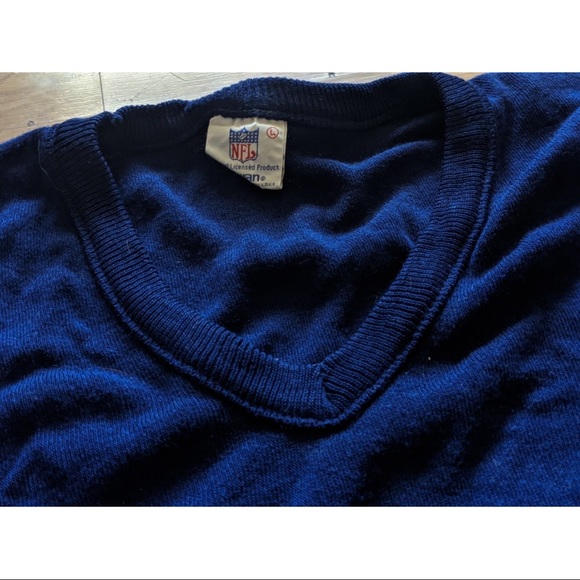 Vintage NFL Cowboys V-neck Sweater - Picture 3 of 3